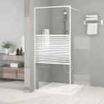 Vidaxl paroi de douche ecran cloison cabine de douche salle de bain intrieur rsistance aux eclaboussures ...