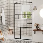 Vidaxl paroi de douche  verre cloison de baignoire accessoire de salle de bain cloison de douche maison ...