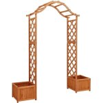 Vidaxl pergola de jardin avec jardinire bois pin massif