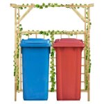 Vidaxl pergola de jardin pour poubelles doubles bois de pin impr�gn�