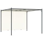 Vidaxl pergola avec toit rglable crme blanc 3x3 m acier