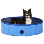 Vidaxl piscine pliable pour chiens bleu 80x20 cm pvc Vidaxl piscine pliable pour chiens bleu 80x20 cm pvc