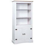 Vidaxl pin placard mexicain buffet bibliothque vitrine armoire de rangement salle de sjour salle  ...