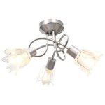Vidaxl plafonnier et abat - jour lustre lampe suspendue luminaire dint�rieur salon chambre � coucher ...