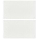 Vidaxl planches  dcouper 2 pcs motif de bulles verre tremp