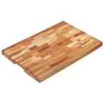 Vidaxl planche � d�couper 60x40x4 cm bois dacacia massif