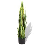 Vidaxl plante artificielle avec pot sansevi�re 90 cm vert