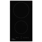 Vidaxl plaque de cuisson c�ramique 2 br�leurs contr�le tactile 3000 w 50783