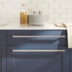 Vidaxl poign�es darmoire 5 pcs poign�es de placard poign�es en forme de t cuisine maison int�rieur argent� ...