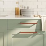 Vidaxl poign�es darmoire 5 pcs poign�es de placard poign�es en forme de t cuisine maison int�rieur bronze ...