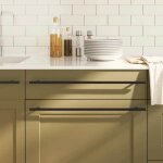 Vidaxl poign�es darmoire 5 pcs poign�es de placard poign�es en forme de t cuisine maison int�rieur noir ...