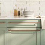 Vidaxl poignes darmoire 5 pcs poignes de placard poignes en forme de t cuisine maison intrieur bronze ...