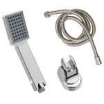 Vidaxl pomme de douche � main avec tuyau de 15 m chrome