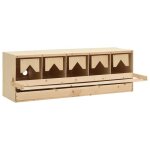 Vidaxl pondoir 5 compartiments 117x33x38 cm bois de pin massif 170660