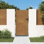 Vidaxl portail de jardin portillon de patio avec serrure barrire de scurit porte dextrieure terrasse ...