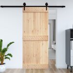 Vidaxl porte 100x210 cm bois massif de pin 154435 Vidaxl porte 100x210 cm bois massif de pin 154435