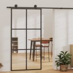 Vidaxl porte coulissante verre esg et aluminium 102x205 cm noir 29. 36 kg Vidaxl porte coulissante verre esg et aluminium 102x205 cm noir 29. 36 kg