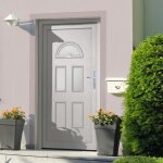 Vidaxl porte dentrée blanc 88x208 cm pvc 3187918 Vidaxl porte dentrée blanc 88x208 cm pvc 3187918