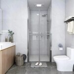 Vidaxl porte de douche esg transparent 71x190 cm 148778