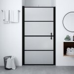 Vidaxl porte de douche paroi de douche cabine de douche cloison de salle de bain maison intrieur verre ...
