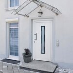 Vidaxl porte dentrée blanc 108x200 cm pvc 3157077 Vidaxl porte dentrée blanc 108x200 cm pvc 3157077