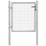 Vidaxl porte de jardin acier galvanisé 105x125 cm argenté Vidaxl porte de jardin acier galvanisé 105x125 cm argenté