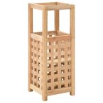 Vidaxl porte - parapluie 18 x 18 x 50 cm bois de noyer massif 247104