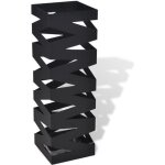 Vidaxl porte - parapluie carr noir acier 485 cm