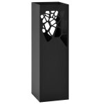 Vidaxl porte - parapluie pierres acier noir