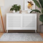 Vidaxl portes  persiennes 2 pcs bois de pin massif blanc 615x594 cm