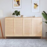 Vidaxl portes � persiennes 4 pcs bois de pin massif 993x494 cm