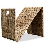 Porte - revue - vidaxl - 31 x 31 x 31 cm - jacinthe deau - m�tal - marron