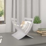 Vidaxl porte - revue en bois blanc
