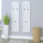 Vidaxl portemanteaux 2 pcs blanc