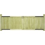 Vidaxl portillons de jardin 2 pcs bois de pin impr�gn� 300x100 cm 45339