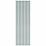 Poteaux de jardin - vidaxl - 10 pcs - métal - 15 m - vert antirouille et hydrofuge Poteaux de jardin - vidaxl - 10 pcs - métal - 15 m - vert antirouille et hydrofuge