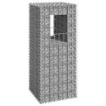 Vidaxl poteau  panier de gabion poteau  jardinire de gabion de patio jardin terrasse extrieur projets ...