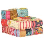 Vidaxl pouf modulaire chaise longue canap� convertible de salle de s�jour chaise simple sofa de salon ...