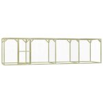 Vidaxl poulailler 15x6x15 m pinde imprgne