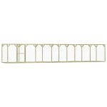 Vidaxl poulailler 15x9x15 m pinde imprgne
