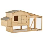 Vidaxl poulailler bois de pin massif 178x67x92 cm Vidaxl poulailler bois de pin massif 178x67x92 cm