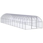 Vidaxl poulailler dext�rieur 3 x 12 x 2 m acier galvanis� 88. 55kg