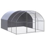 Vidaxl poulailler dext�rieur 3 x 4 x 2 m acier galvanis� 41kg