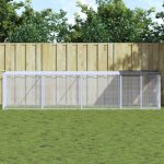Vidaxl poulailler avec toit anthracite 403x98x90 cm acier galvanis� 3189040