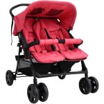 Vidaxl poussette � deux places landau pliable de vayage poussette de voyage pour tout - petit ext�rieur ...