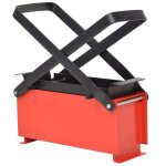 Vidaxl presse à papier de recyclage acier 34x14x14 cm noir et rouge 142921 Vidaxl presse à papier de recyclage acier 34x14x14 cm noir et rouge 142921