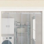 Vidaxl rail de montage argent� 1 m acier inoxydable rail de suspension rail de montage pour rideau � ...