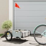 Vidaxl remorque de vélo gris tissu oxford et fer chariot de vélo chariot de vélo remorque de vélo pour ... Vidaxl remorque de vélo gris tissu oxford et fer chariot de vélo chariot de vélo remorque de vélo pour ...