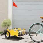 Vidaxl remorque de vélo jaune tissu oxford et fer chariot de vélo chariot de vélo remorque de vélo pour ... Vidaxl remorque de vélo jaune tissu oxford et fer chariot de vélo chariot de vélo remorque de vélo pour ...
