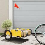 Vidaxl remorque de vélo jaune tissu oxford et fer chariot de vélo chariot de vélo remorque de vélo pour ... Vidaxl remorque de vélo jaune tissu oxford et fer chariot de vélo chariot de vélo remorque de vélo pour ...